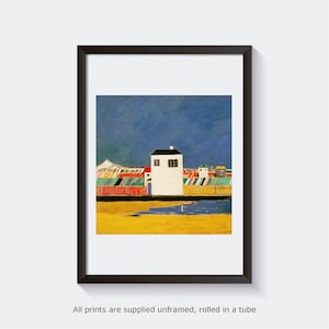 Malevich Landscape with White House fine art print gallery wall art poster art famous artist print