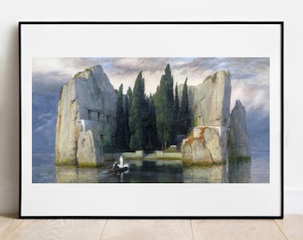 Bocklin The Isle of the Dead Print - vintage poster art famous artist
