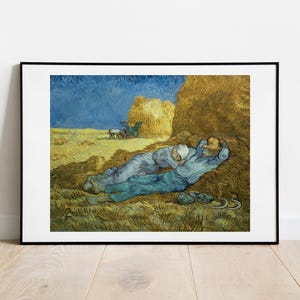 Van Gogh Nachmittag Siesta Galerie Wand Kunst Druck Vintage Plakat Kunst berühmte Künstler Druck Wohnkultur
