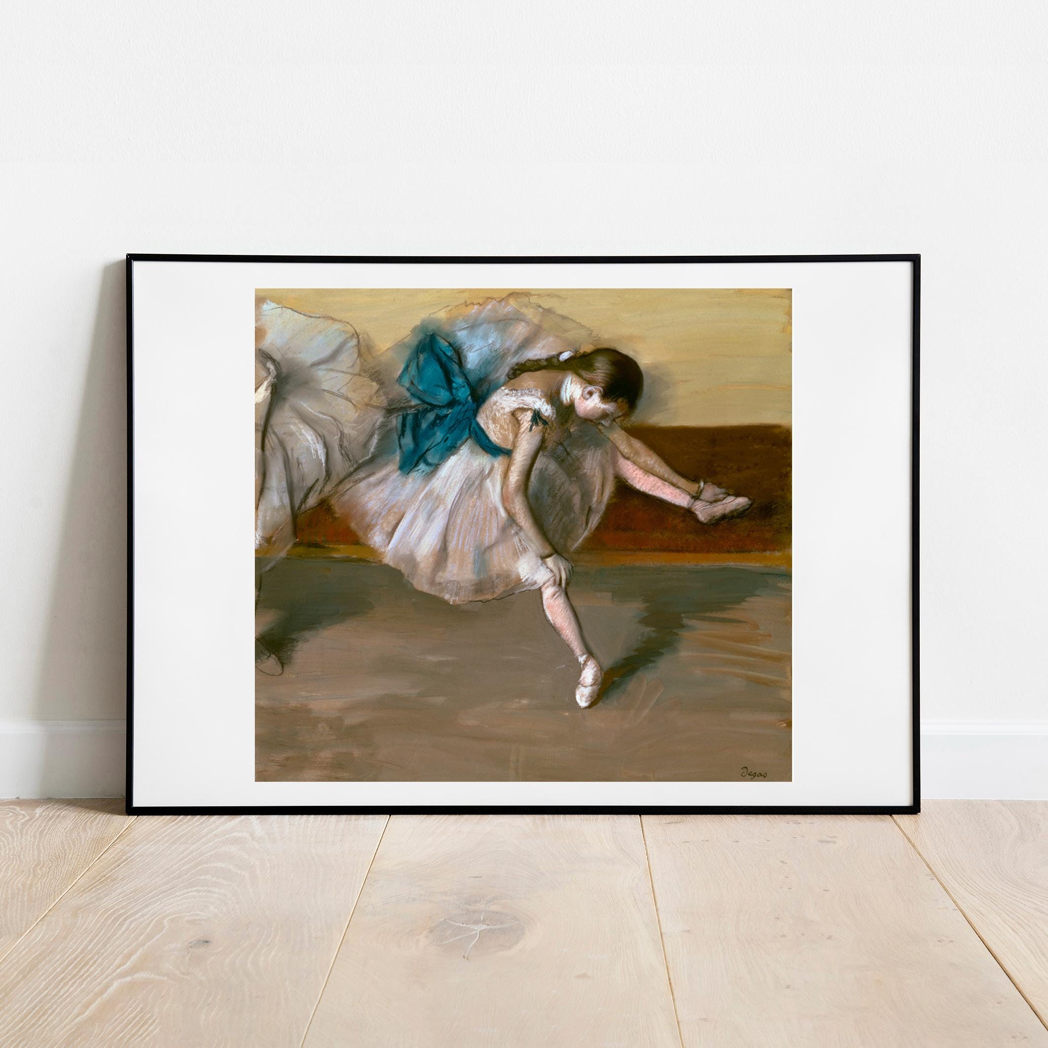 ドガの「バレエを休む踊り子」プリント - ヴィンテージファインアート