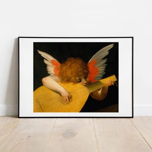 Fiorentino Putto Playing the Lute gallery wall art print vintage poster art famous artist print home decor