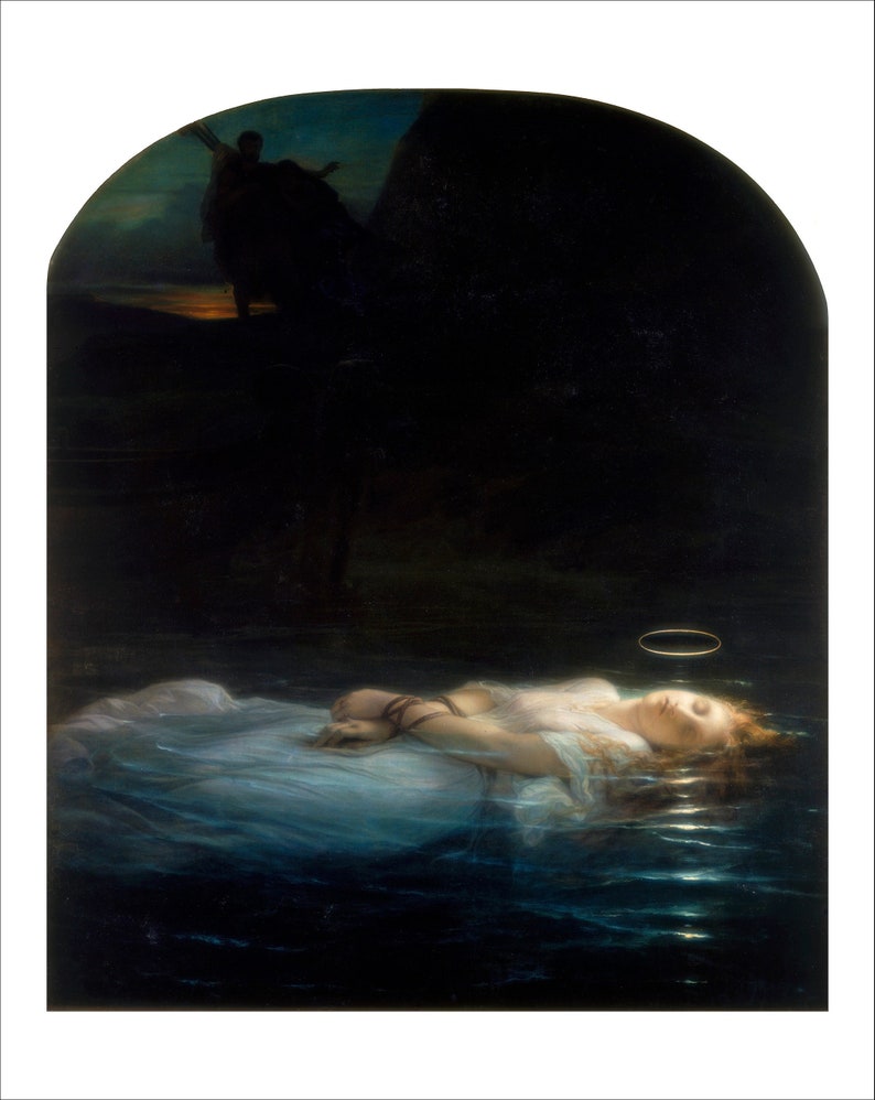 Delaroche The Young Martyr art print wall decor gallery wall art vintage poster art famous artist painting image 2