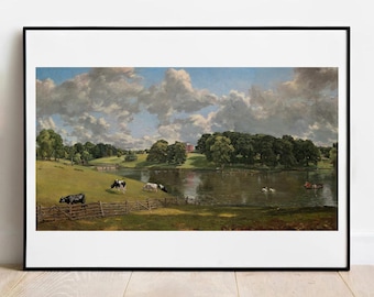 コンスタブル作「ウィベンホー・パーク」：ヴィンテージ風景画、有名美術作品の複製