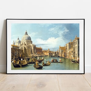 Canaletto Entrance to the Grand Canal Venice gallery wall art print vintage poster art famous artist print