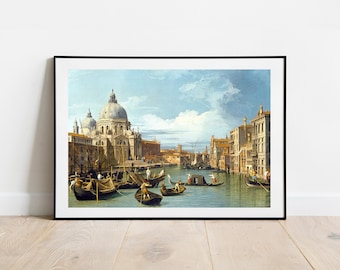 Canaletto Entrance to the Grand Canal Venice gallery wall art print vintage poster art famous artist print