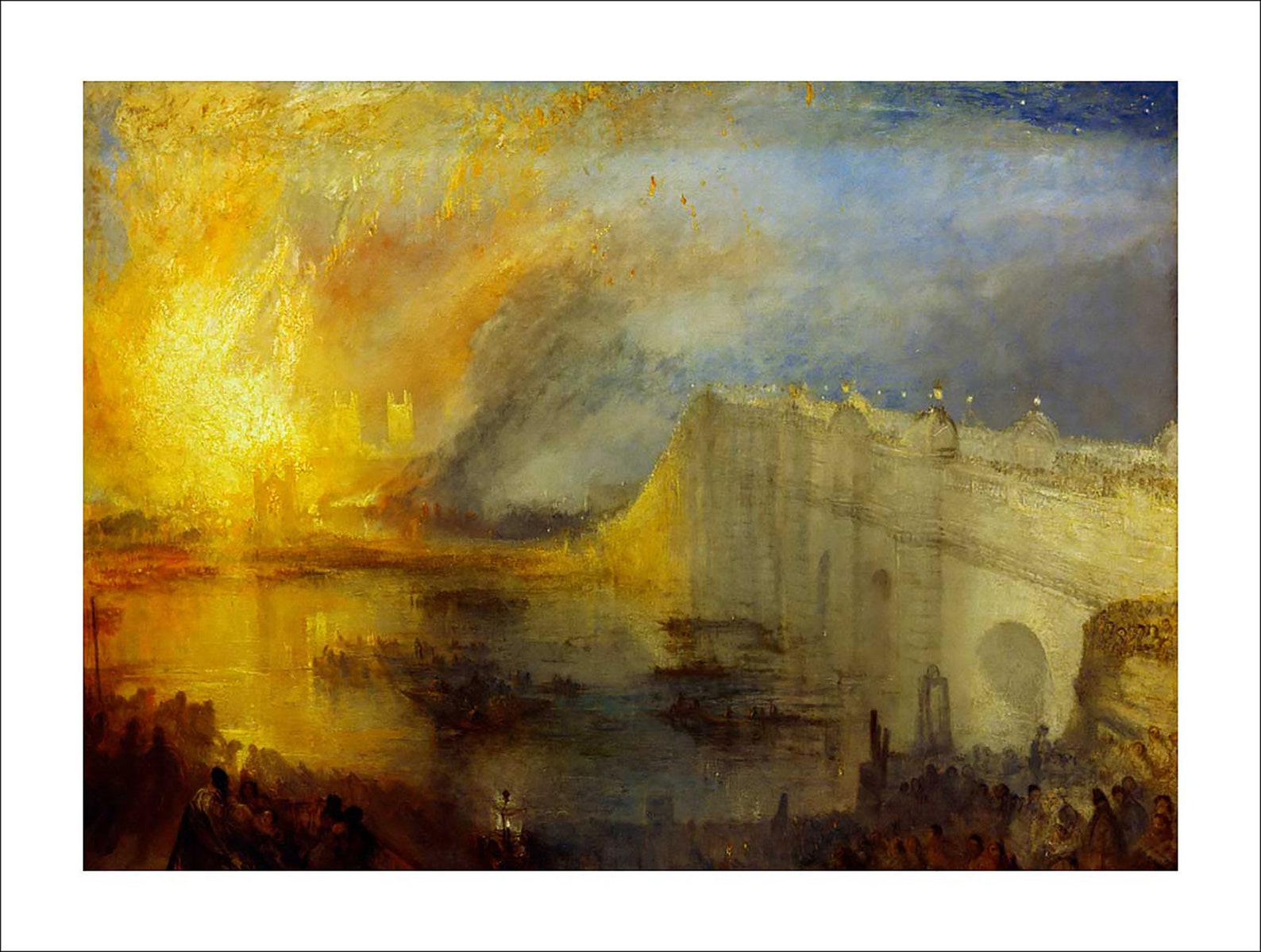 Fine Art Print Turner the Burning of the Houses of Etsy