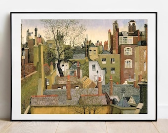 セドリック・モリス「ブルック・ストリート45番地の窓から」プリント - ギャラリーウォールアートポスター