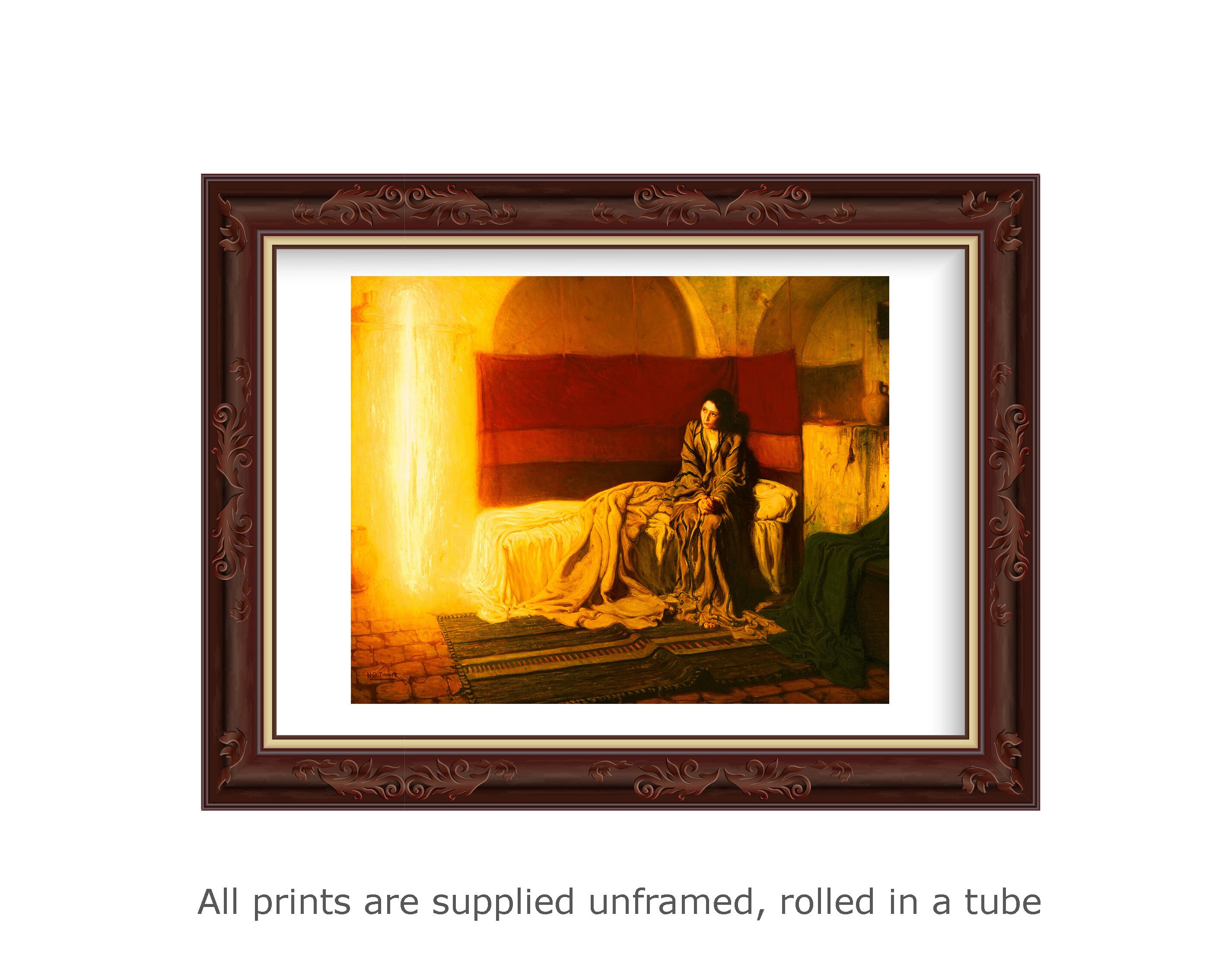 Fine Art Print Tanner The Annunciation 18 Unframed Etsy Hong Kong