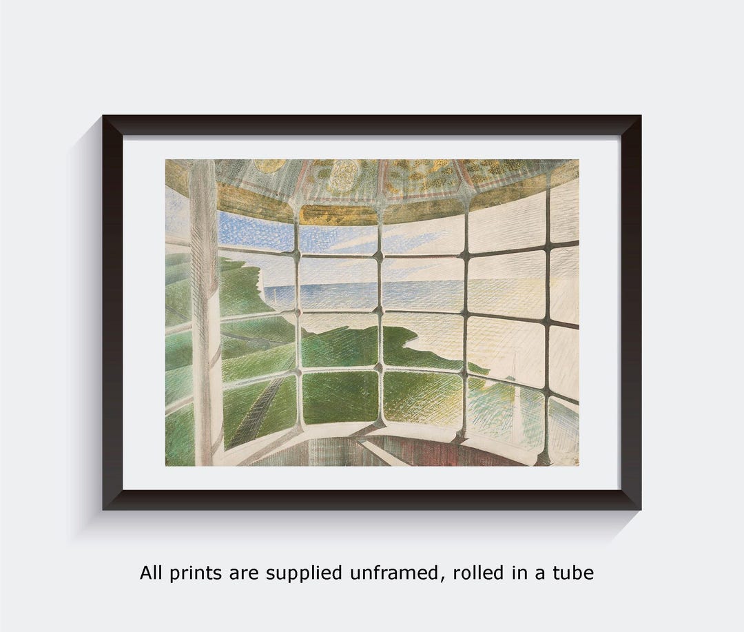 Ravilious Beachy Head Lighthouse Wall Art Print Vintage Poster Art ...