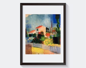 Macke The Bright House home decor gallery wall art classic poster art vintage famous artist print