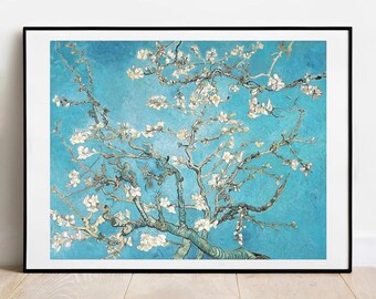 Van Gogh Almond Blossom Print: Vintage Impressionist Art Poster