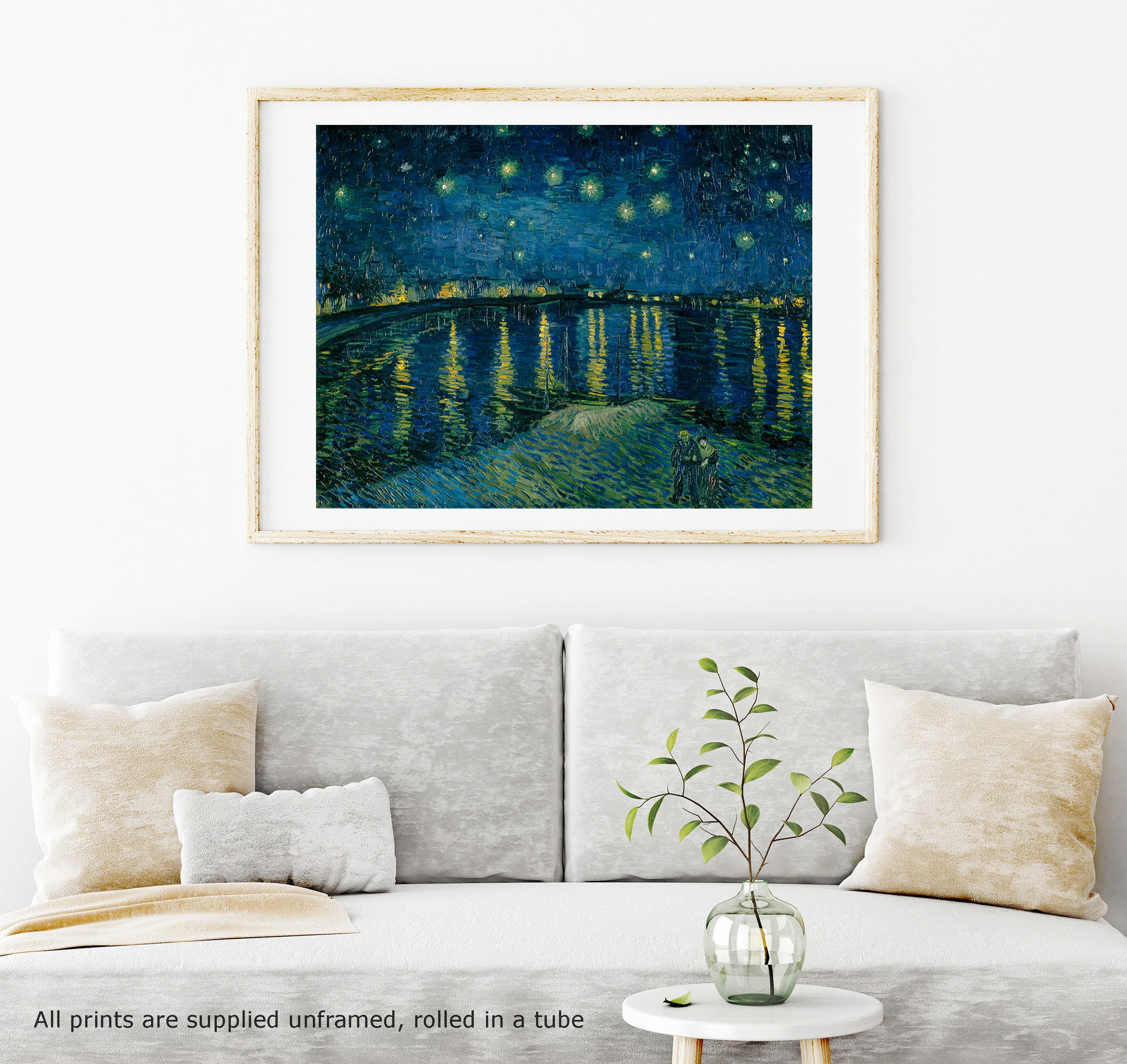 Fine Art Print Van Gogh Starry Night 1888 Unframed Wall | Etsy UK
