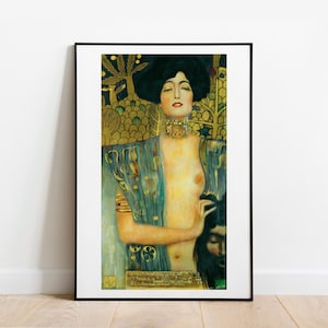 Klimt Judith II fine art print gallery wall art classic poster art vintage famous artist print home decor