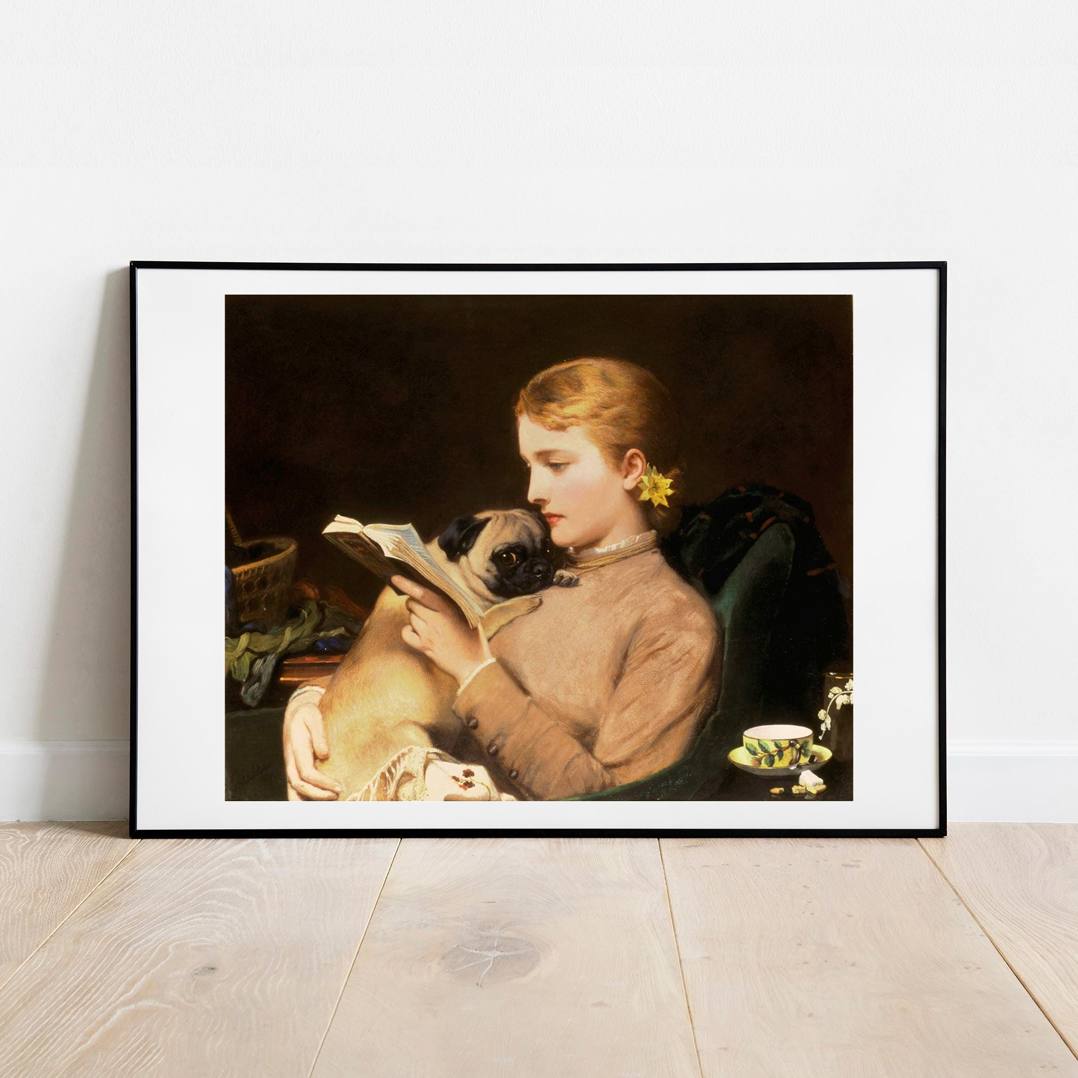 Barber Blonde and Brunette dog wall art gallery wall home decor vintage poster art famous artist print