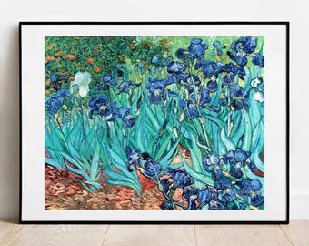 Van Gogh Irises Print: Vintage Floral Gallery Wall Art Poster