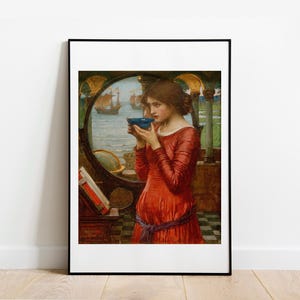 Waterhouse Destiny gallery wall art print vintage poster art famous artist print home decor