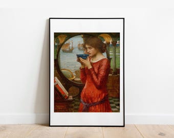 Impresión Waterhouse Destiny: Arte mural vintage de galería prerrafaelita