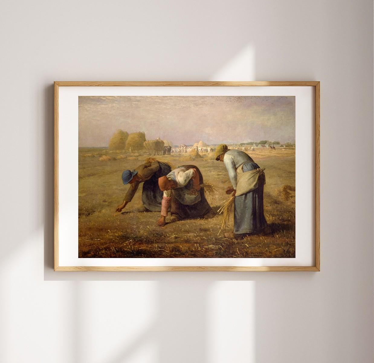 ミレーの「落穂拾い」プリント - ファインアートジクレーポスター