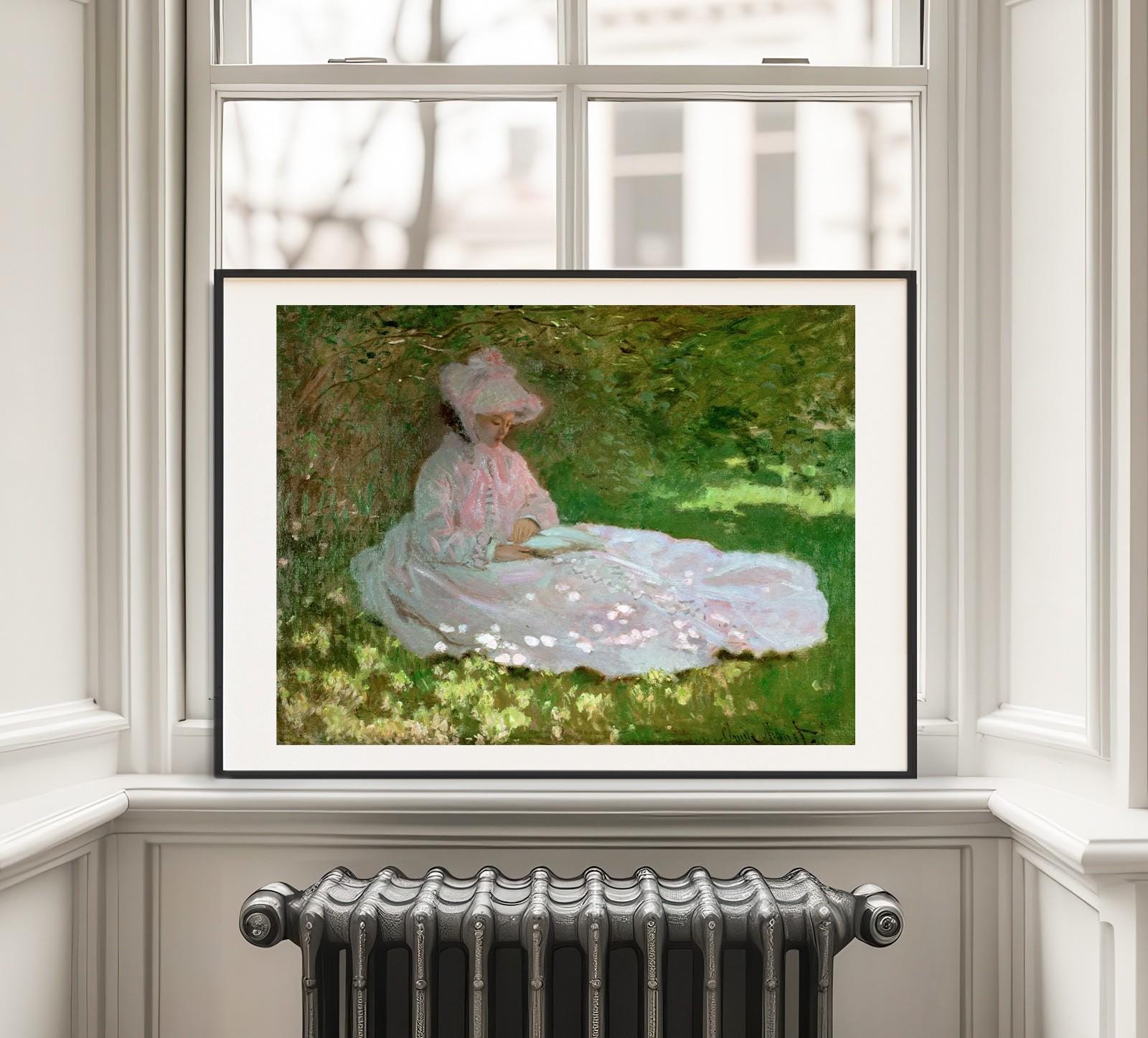 Monet the Reader Print - Classic French Impressionist Wall Art - Etsy