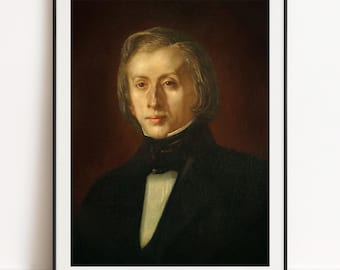 Teofil Kwiatkowski - Portrait of Frédéric Chopin 1843, Wall Art Poster