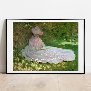 Monet The Reader home decor gallery wall art classic poster vintage art famous artist print