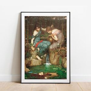 Waterhouse Nymphs Finding the Head of Orpheus gallery wall art print poster art famous artist print