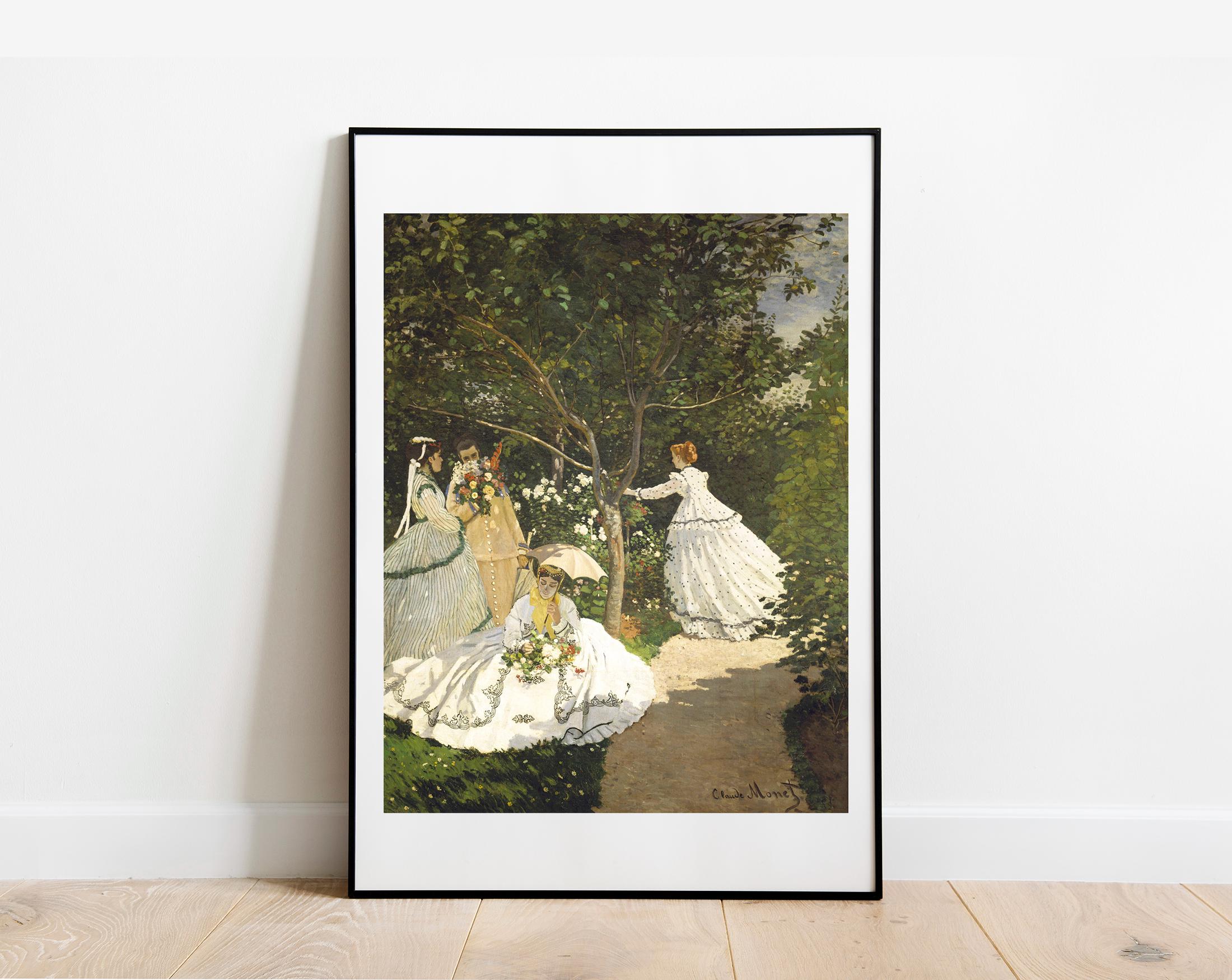 Monet Women in the Garden Print: Vintage Impressionist Art - Etsy