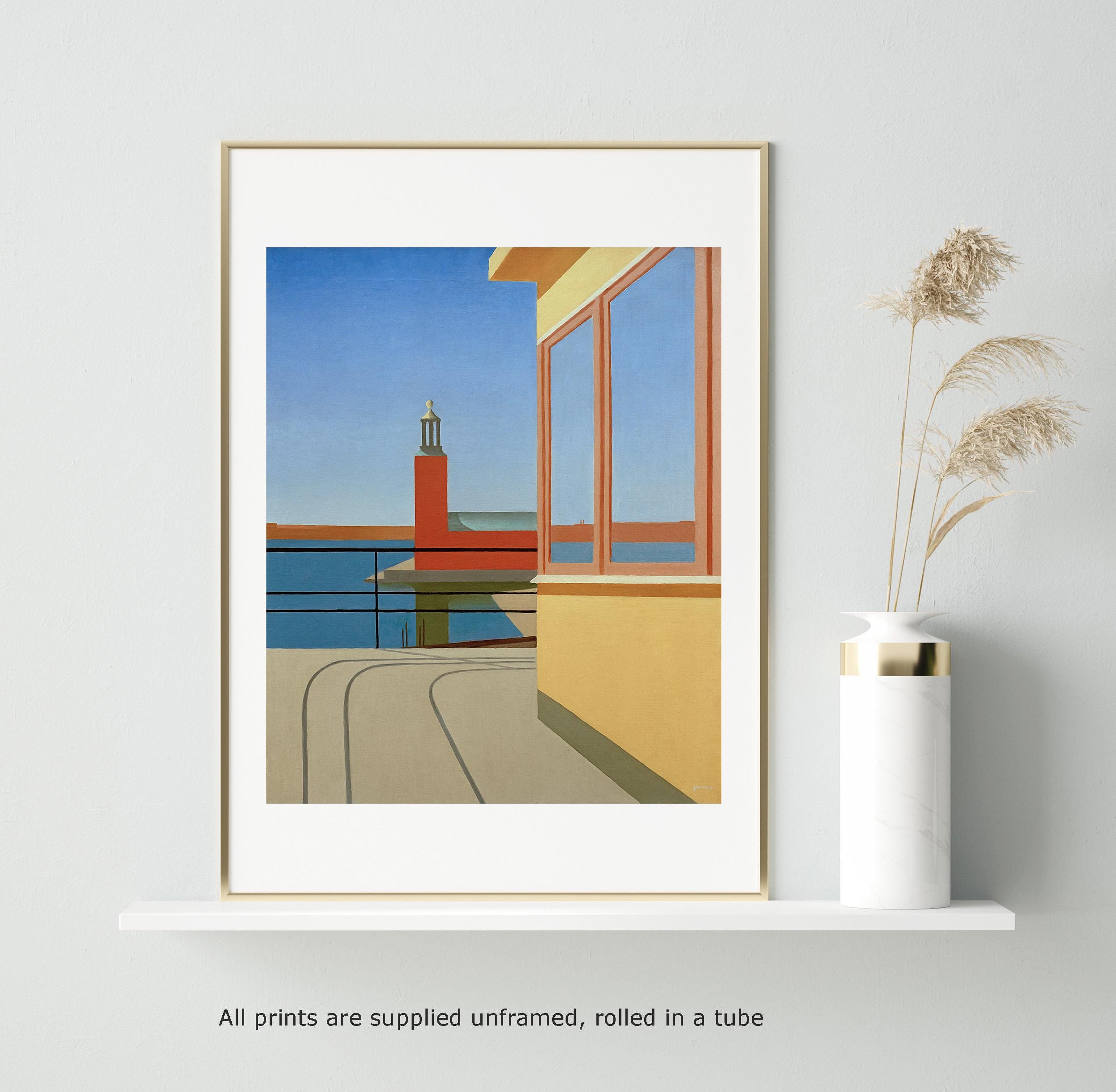Torsten Jovinge Print: Outside the Central Palace Vintage Gallery