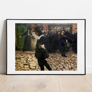 Hirszenberg Excommunicated Spinoza Print: Vintage Fine Art Poster