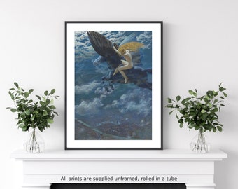 Hughes Dream Idyll A Valkyrie gallery wall art print vintage poster art famous artist print home deco