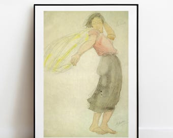Auguste Rodin Danseuse Cambodgienne Print, Rodin Print, Rodin