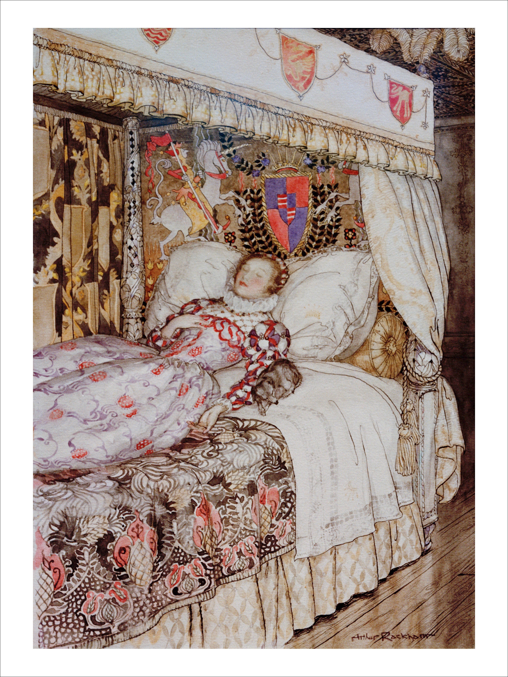 Arthur Rackham Sleeping Princess Print: Vintage Gallery Wall Art ...