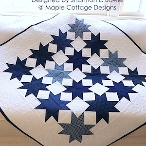 Star Quilt Patterns PDF Baby Quilt Patterns Table Runner Patterns Easy Quilting Pattern for Beginners Christmas Quilt Pattern image 3