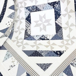 Charm Pack Quilt Patterns PDF Easy Quilt Pattern for Charm Packs Scrappy Quilting Pattern Let It Snow