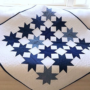 Star Quilt Patterns PDF Baby Quilt Patterns Table Runner Patterns Easy Quilting Pattern for Beginners Christmas Quilt Pattern image 1