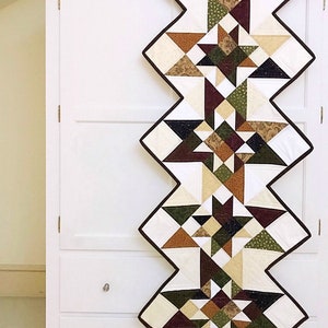 Quilt Patterns PDF Table Runner Pattern Scrappy Table Runner Pattern Quilting Pattern for Fat Quarters Star Table Runner Pattern