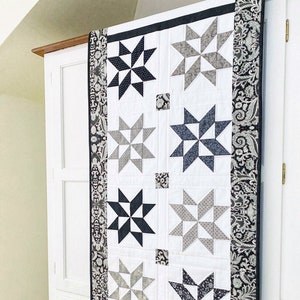 Star Quilt Patterns PDF Table Runner Pattern Baby Quilt Patterns Modern Farmhouse Quilt Pattern Scrappy Quilt Patterns for Jelly Rolls