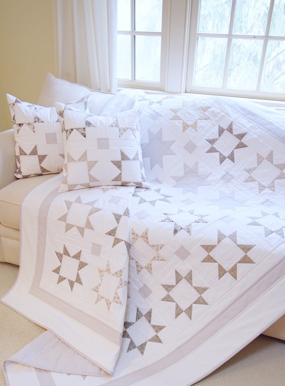 Star Quilt Patterns Pdf And Free Pillow Pattern Christmas Quilt Pattern Farmhouse Easy Modern Baby Quilt Pattern
