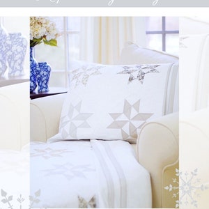 Easy Quilt Patterns PDF & FREE Pillow Sham Pattern Star Quilt Pattern Farmhouse Quilt Pattern Jelly Roll Quilt Patterns image 9