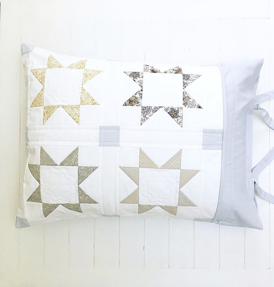 Star Quilting Pattern PDF Quilted Pillow Sham Pattern With - Etsy