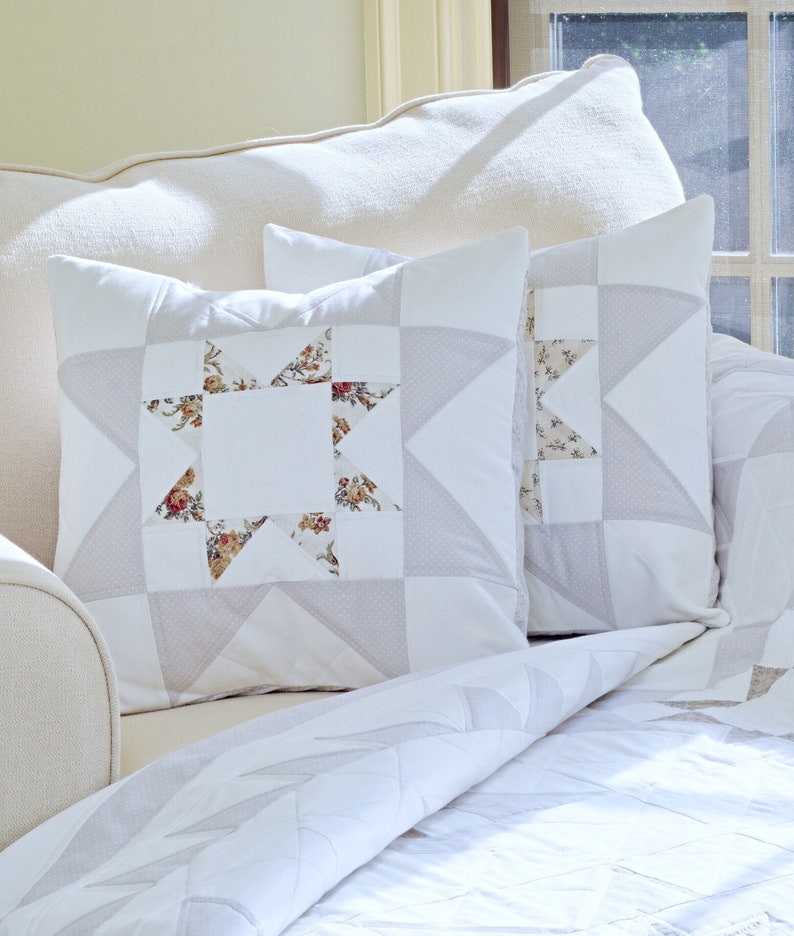 Star Quilt Pattern PDF and Free Pillow Pattern Easy Quilt Etsy