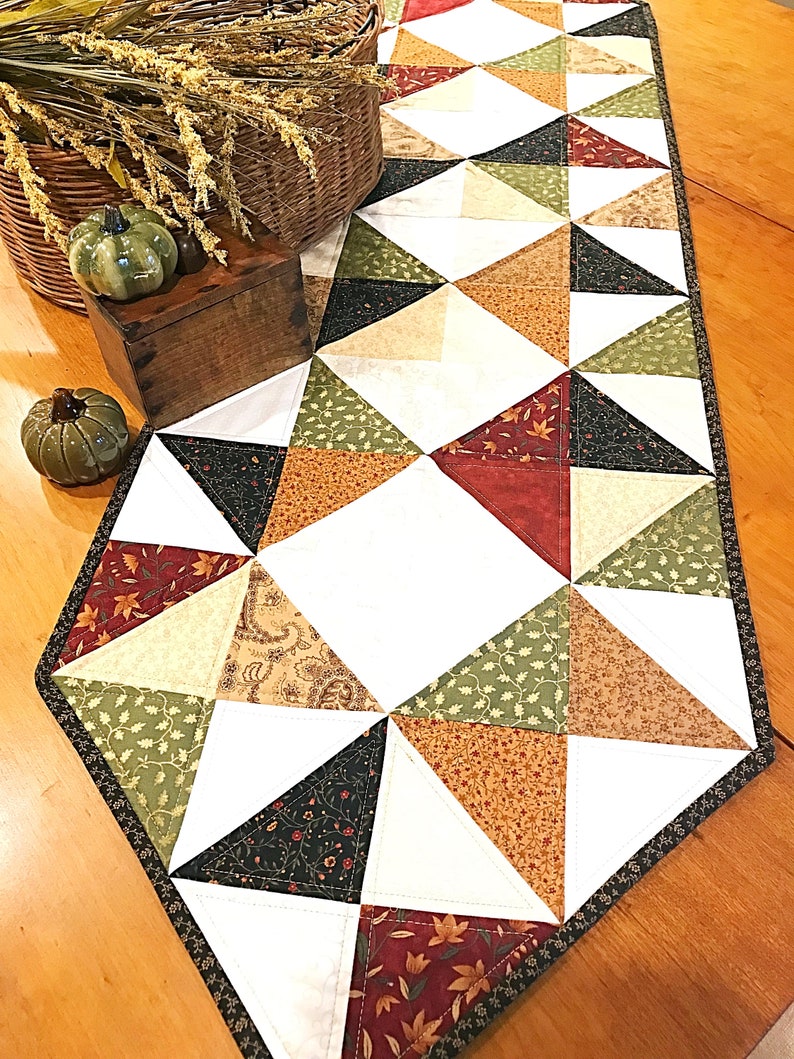 Easy Quilt Patterns PDF Scrappy Table Runner Pattern for Charm Packs Fall Quilt Pattern Beginner Quilting Pattern Table Runner Pattern image 3