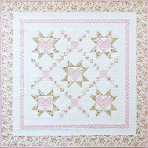 Baby Quilt Patterns PDF Easy Quilting Patterns Heart Quilt Pattern Loving Wishes Quilt Pattern image 8