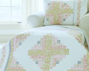 Log Cabin Quilt Patterns PDF Easy Quilt Patterns Baby Quilt Patterns Scrappy Quilting Patterns Log Cabin Jubilee Quilt Pattern