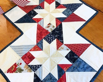 Wzory pikowania w gwiazdy w formacie PDF Wzór bieżnika w stylu scrapbookingu Łatwy wzór patchworku w stylu scrapbookingu Wzór bieżnika w gwiazdki w stylu patriotycznym