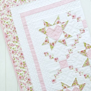 Baby Quilt Patterns PDF Easy Quilting Patterns Heart Quilt Pattern Loving Wishes Quilt Pattern image 4