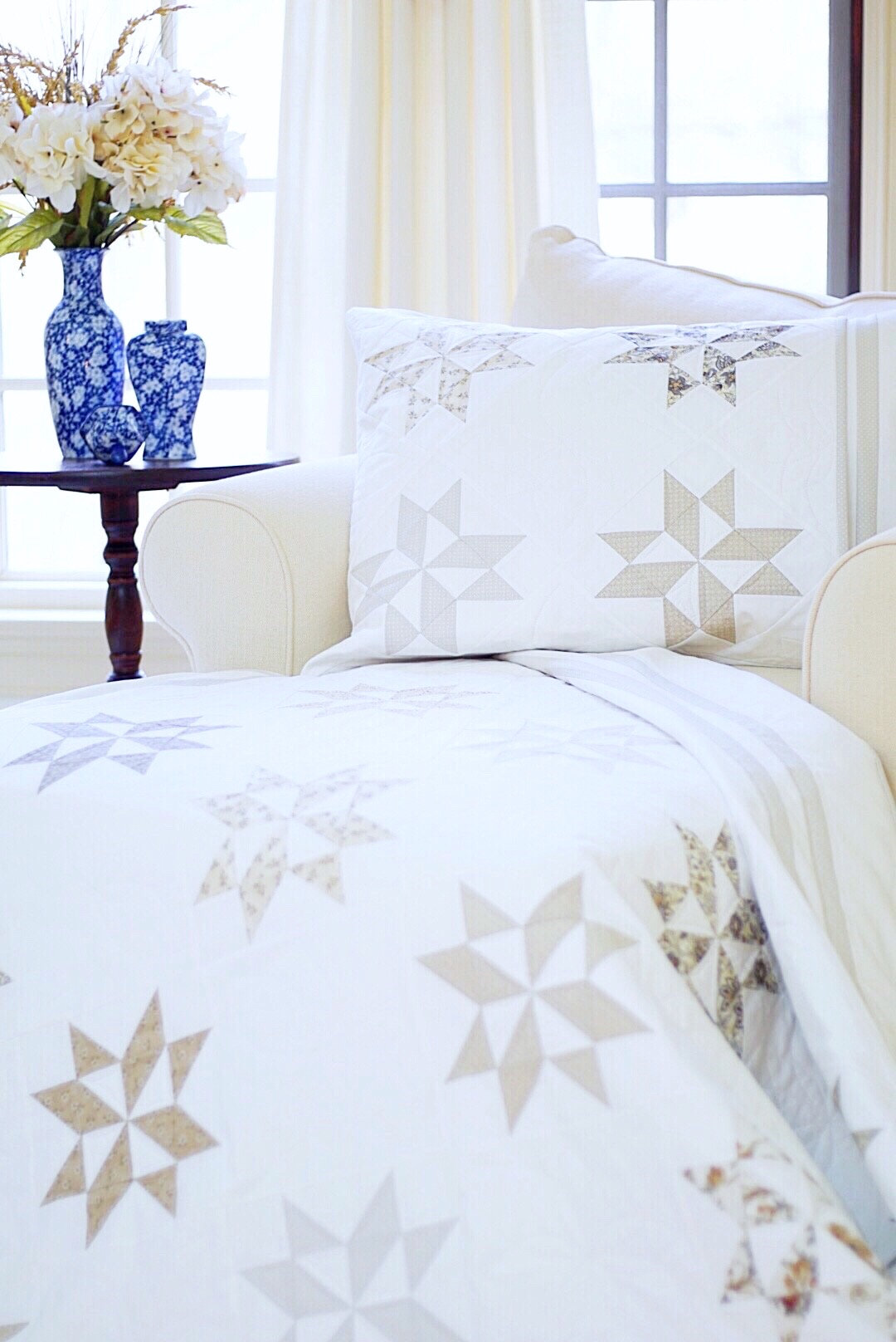 Easy Quilt Patterns PDF & FREE Pillow Sham Pattern Star Quilt Etsy