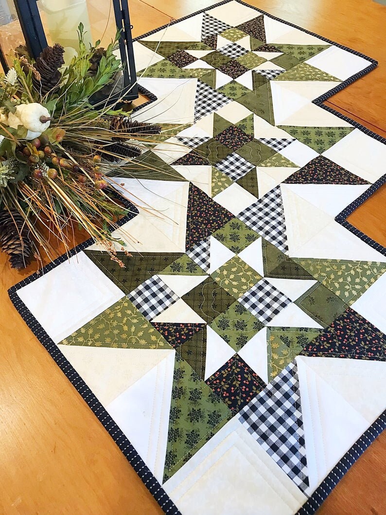 Star Quilt Patterns PDF Easy Table Runner Patterns Quilting Pattern and ...