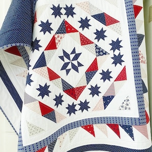 Quilt Pattern for Charm Packs Scrappy Quilt Patterns PDF Patriotic Quilt Pattern QOV Pattern Star Quilting Pattern image 5