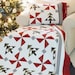Christmas Quilt Patterns PDF and FREE Pillow Sham Pattern Easy Farmhouse Quilt Pattern Winter Quilt Pattern